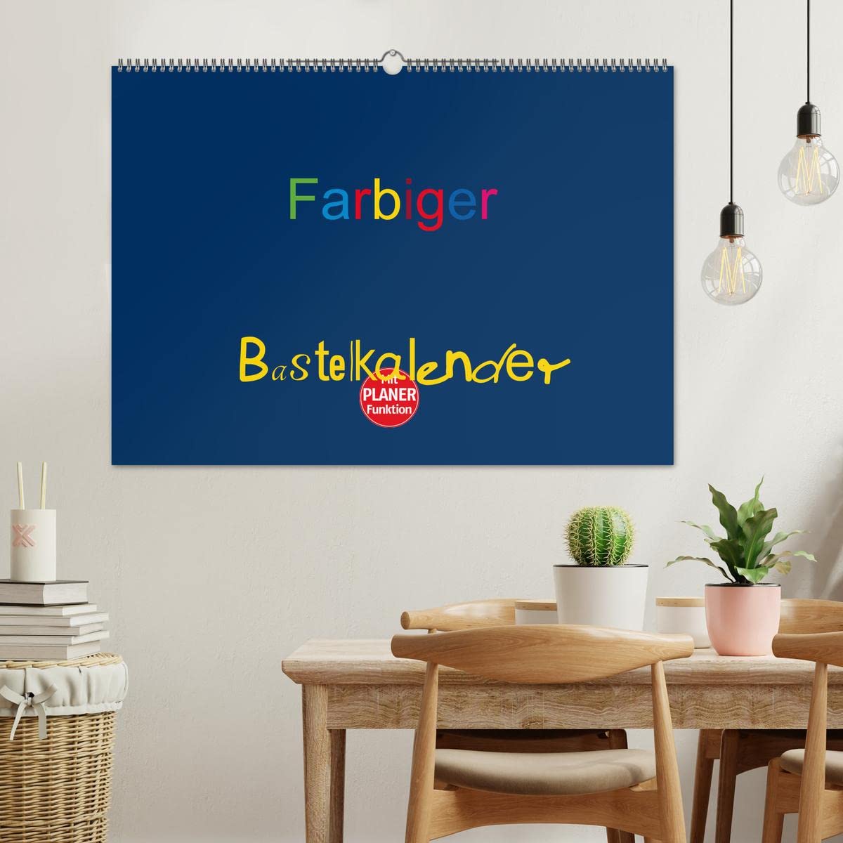 Farbiger Bastelkalender (Wandkalender 2023 DIN A2 quer): Basteln für die ganze Familie (Geburtstagskalender, 14 Seiten ) (CALVENDO Hobbys)
