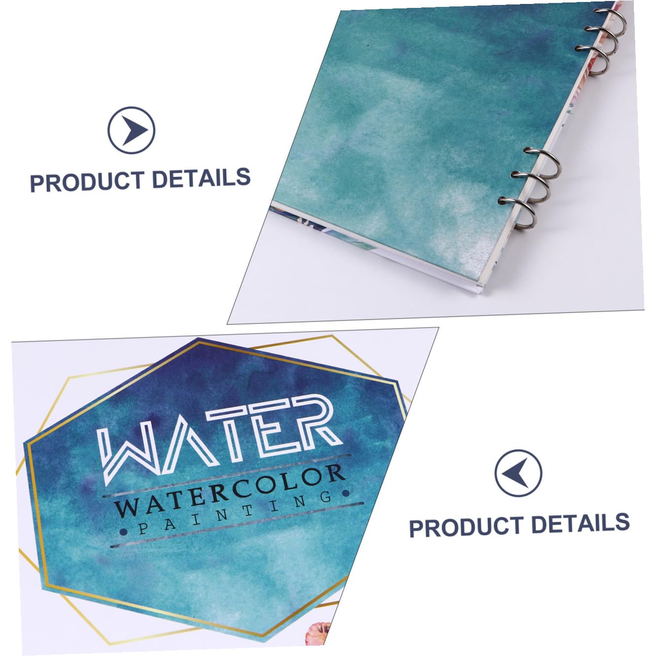 Operitacx Carnet de Croquis Aquarelle Épais 300g, 1 Pièce, Format Carré