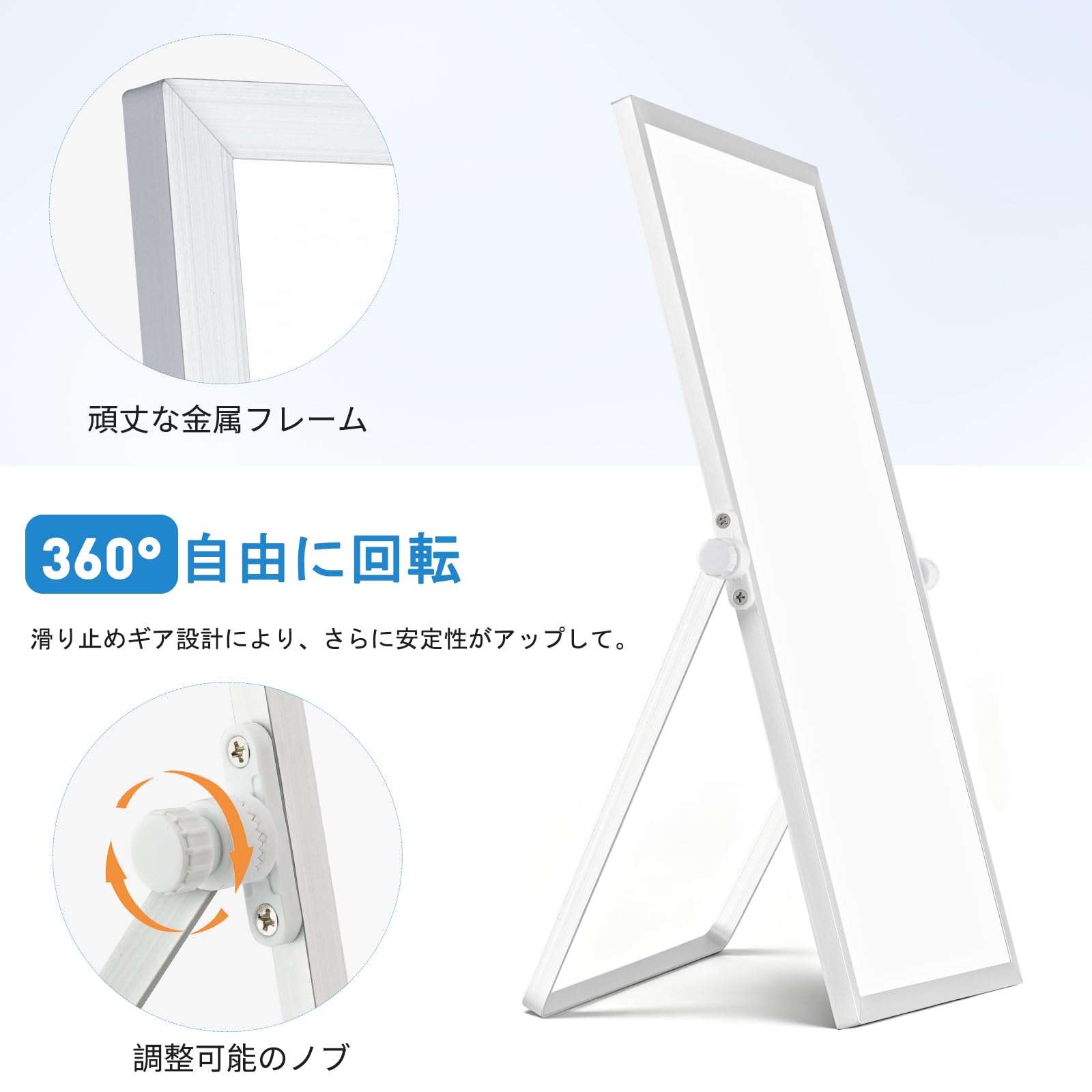 Amazon | Walspax ホワイトボード 25x35cm スタンド付き マグネット