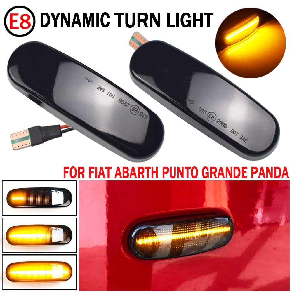 Indicatori Di Direzione Laterali LED Per Fiat Panda, Punto, Stilo, Qubo - Gialli, Plug & Play - Foto 9
