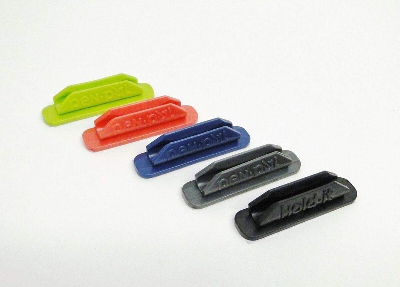 PenPal, LLC Stiftehalter aus Gummi, 25 Stück, schwarz, dunkelgrau, hellgrün, dunkelblau oder rot (dunkelblau)