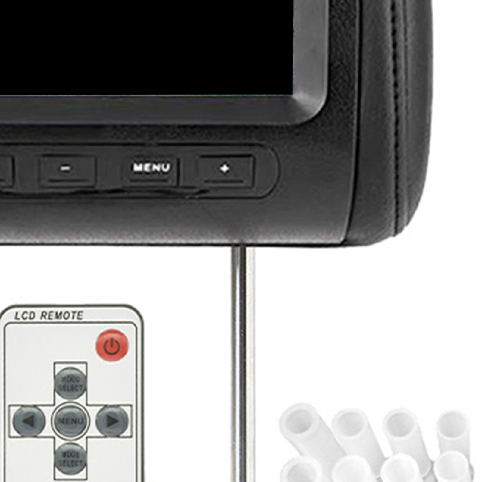 Pantalla para reposacabezas de Coche con resolución de 800x480 diseñada para Entretenimiento multilingüe, Que Permite conectar Fuentes de vídeo