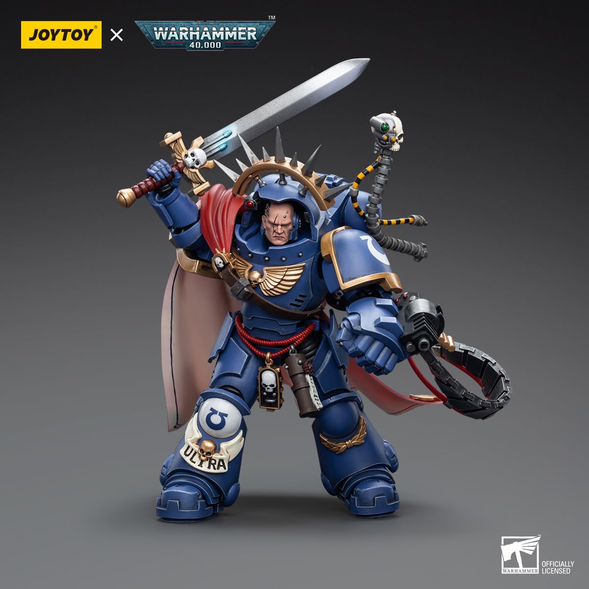 JOYTOY Warhammer 40.000 1/18 figura akcji Kapitan in Gravis Armour Zestaw do kolekcjonerskich figurek akcji 4.9"