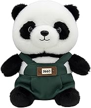 Panda Teddy, Weighted Panda Plush Toy for Adults, Soft Green Panda Bear with Adjustable Strap for Stress Relief and Comfort, 23 cm Panda Gift for Emotional Support