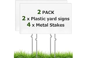 Blank Yard Signs with Stakes