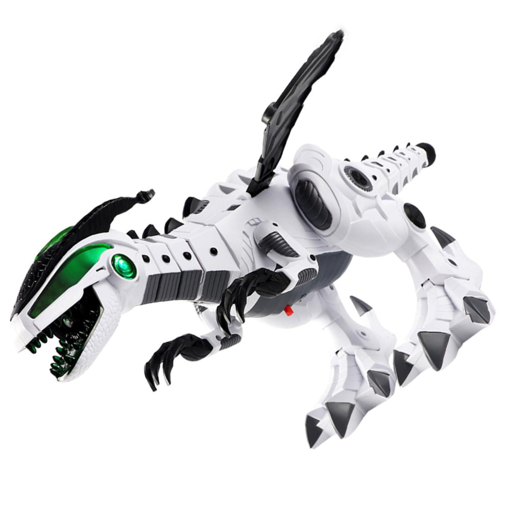 Juguete de Dinosaurio Eléctrico Blanco Pulverización y Movimiento