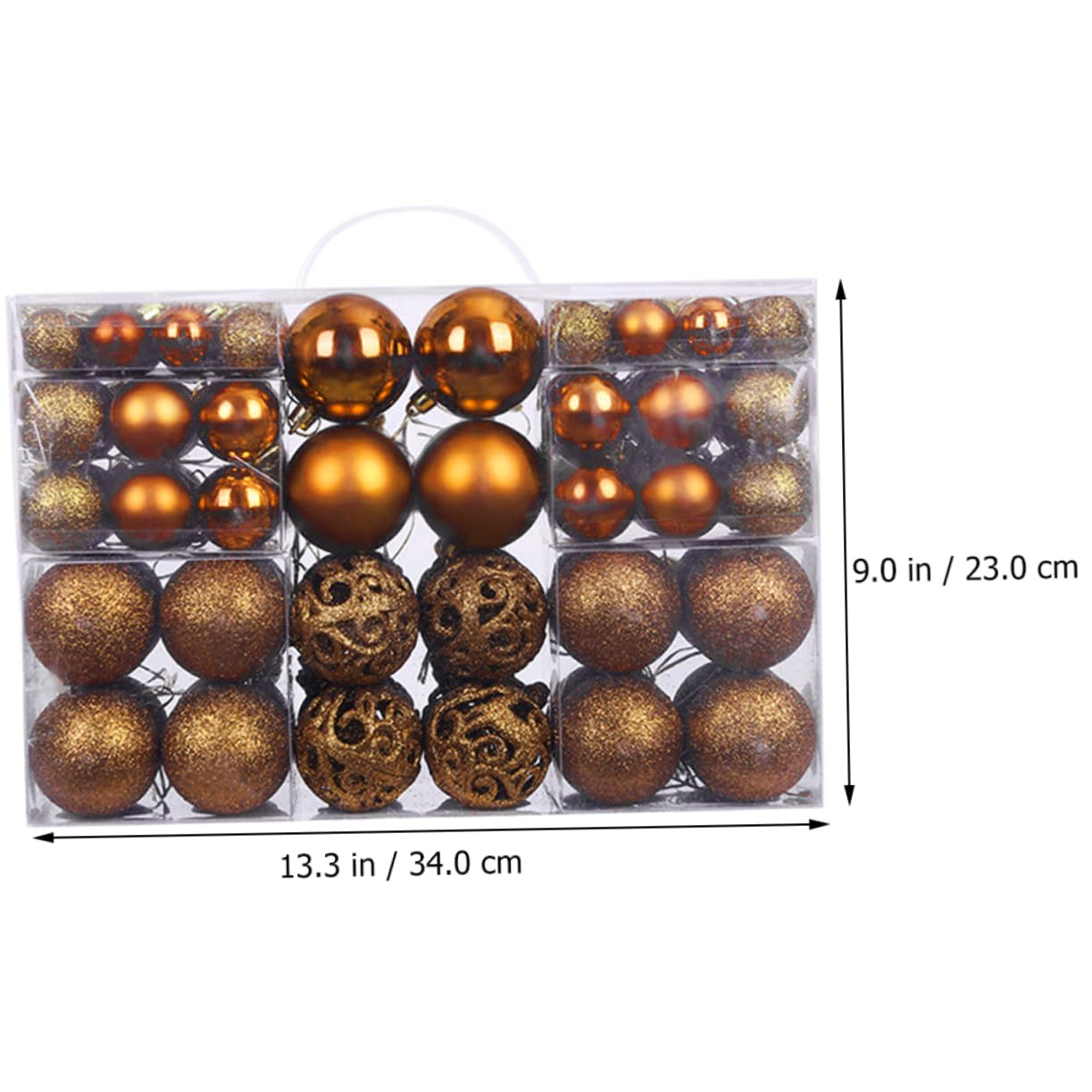 Garneck 100pièces Boules de Noël Décoratives à Suspendre Pendentifs pour Sapin de Noël