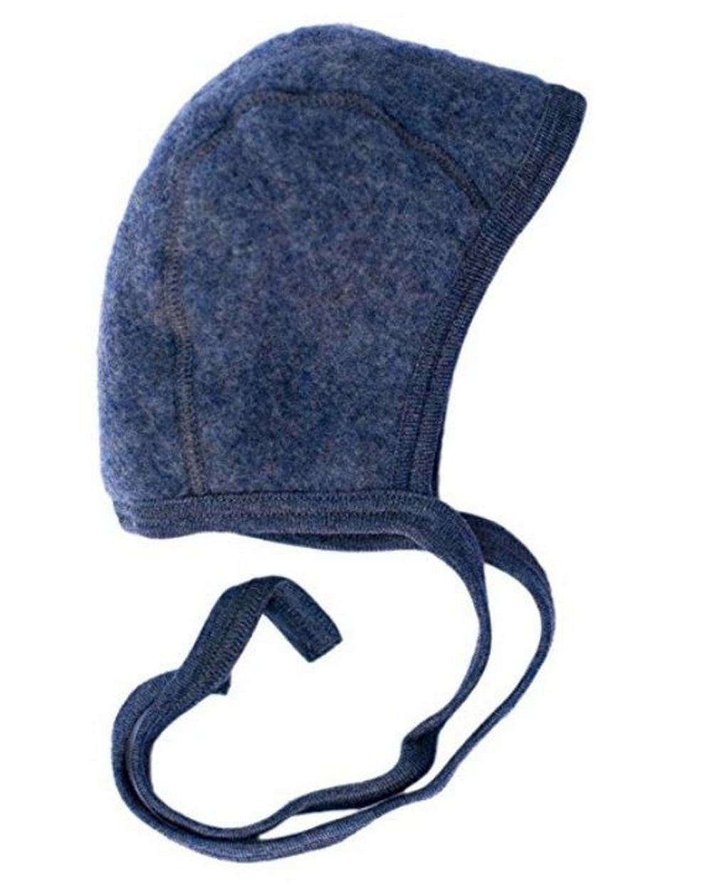 ENGEL 100% Merino Wool Fleece hat Baby Infant Newborn (62/68, Blue Melange)