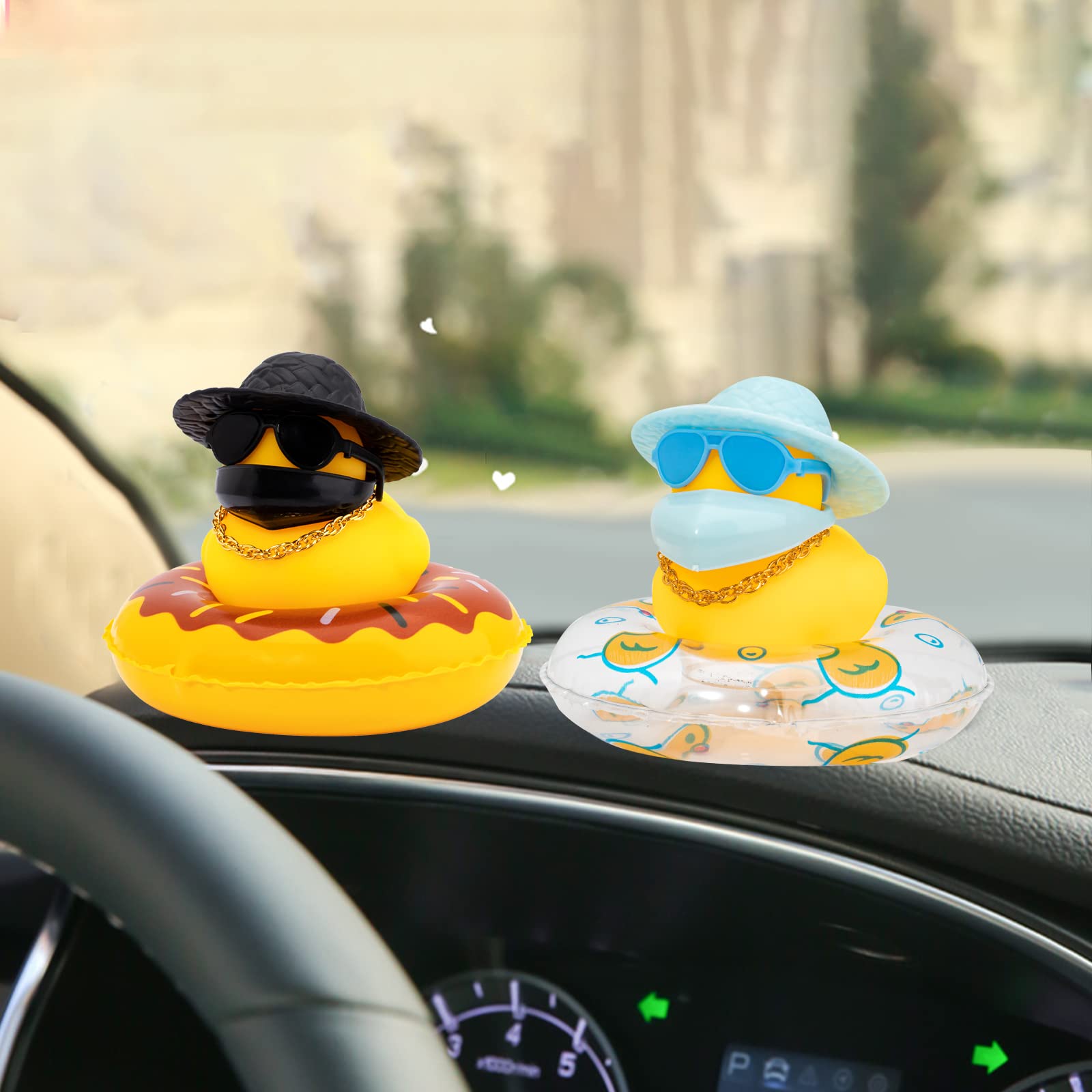 CoFuBcad Halloween Rubber Duck Car Ornament, Rubber Duck Car Dashboard Spider - View #10