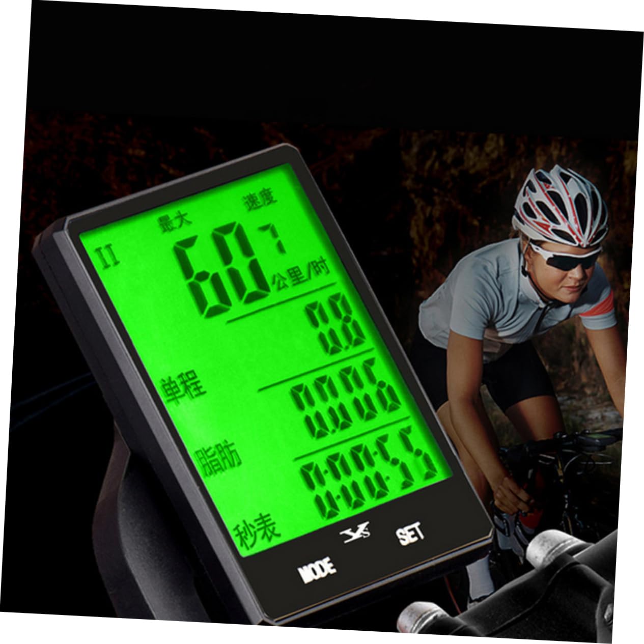 Contachilometri Per Bici Wireless Compatibile Mountain Bike e Bici Da Strada Misura Distanza Reale