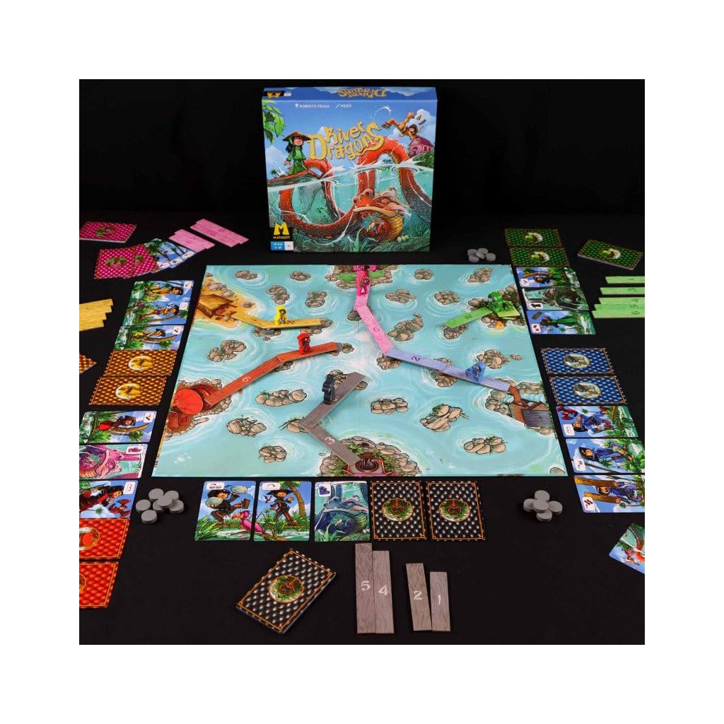 Matagot River Dragons - Jeu de Société - De 2 à 6 Joueurs - A Partir de 8 Ans - Version Française (2025)