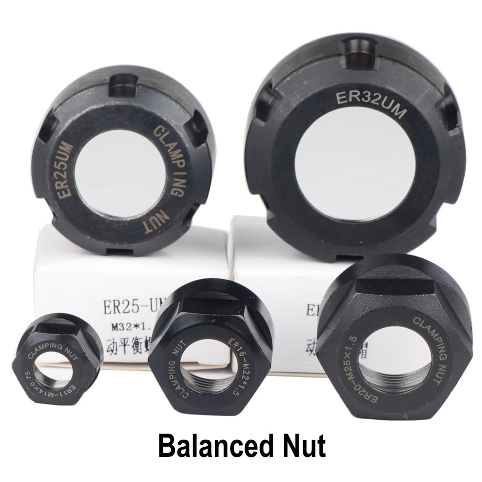 1x Ball-Radlager-Mutter ER20GM (M25x1,5) – Passend Für ER-Spannzangen, Aus Metall