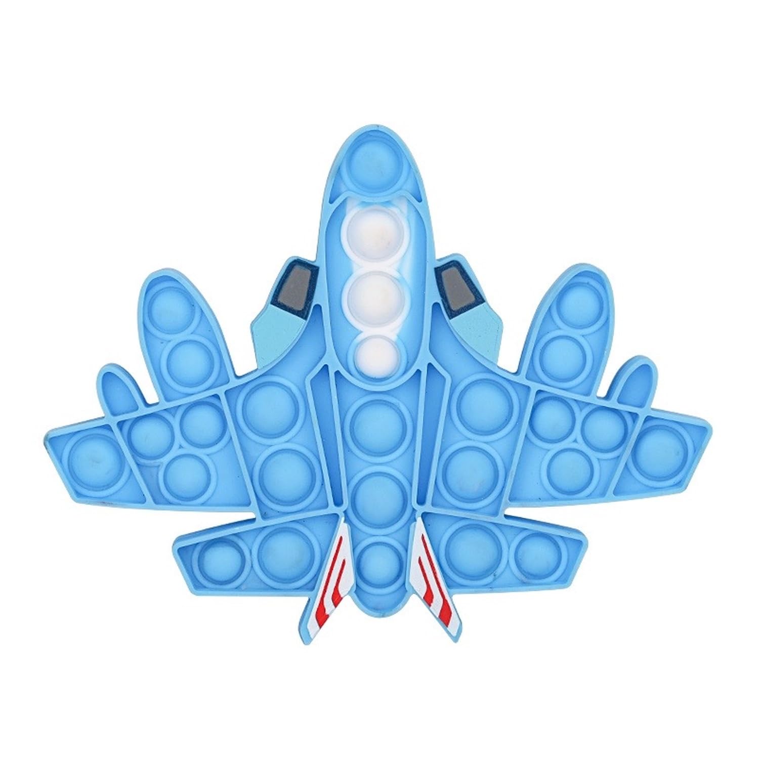 RANZAH Airplane Shape Pop It Fidget Toy, Silicone Sensory Bubble Push Toy for Kids & Adults, Stress Relief