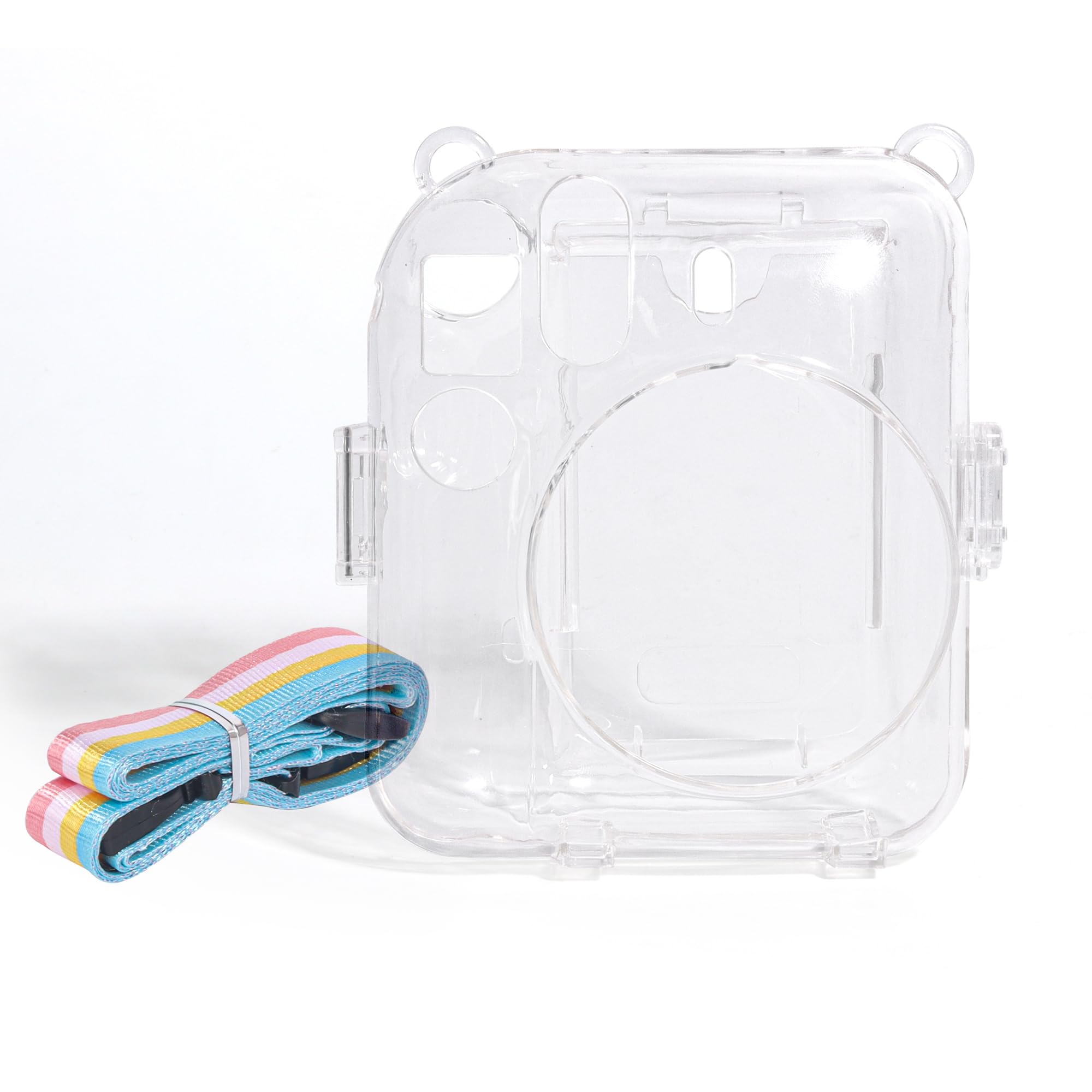 ZIKKON Transparent Camera case Compatible with Fuji-Film Insta-x Instant Mini 12 - Mini 12 Camera case with Rainbow Strap-picture-10