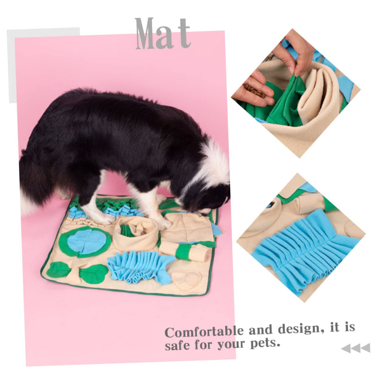 Hundeschnüffelmatte aus Polarfleece für Hunde, Realistisches Design
