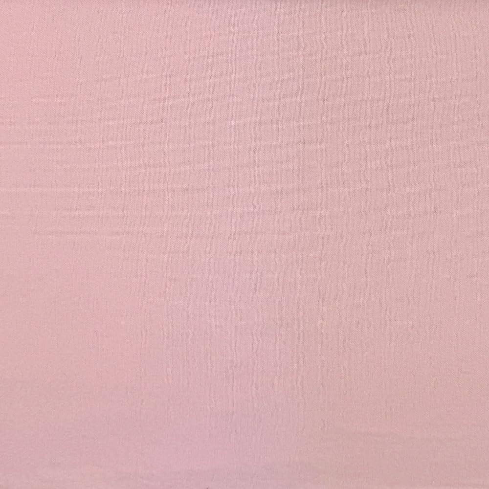 Oh Sew Crafty Limited Pink Plain Flannel Winceyette Fabric 100% Cotton Soft Brushed Flannelette 110Cm Wide (Price Per Metre) (Pink)