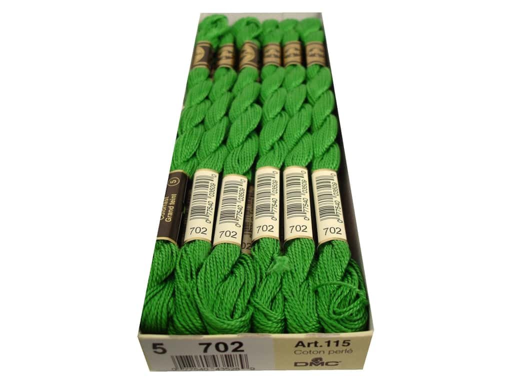 DMC Pearl Cotton Skein Size 5#702 Kelly Green (12 skeins) | eBay