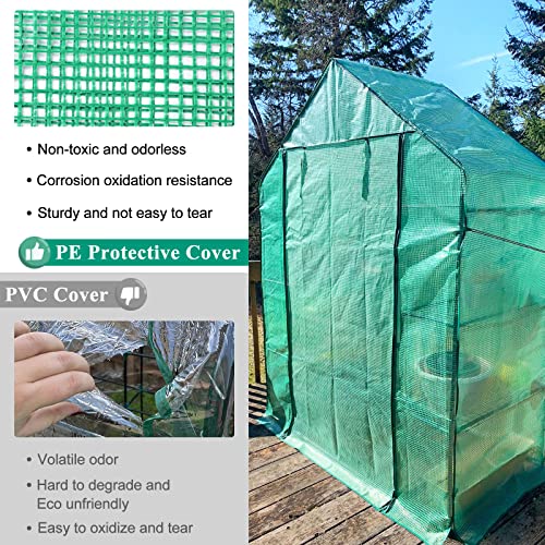 image for SV SCOOL VALUE Small Walk-in Greenhouse for Outdoors, 56