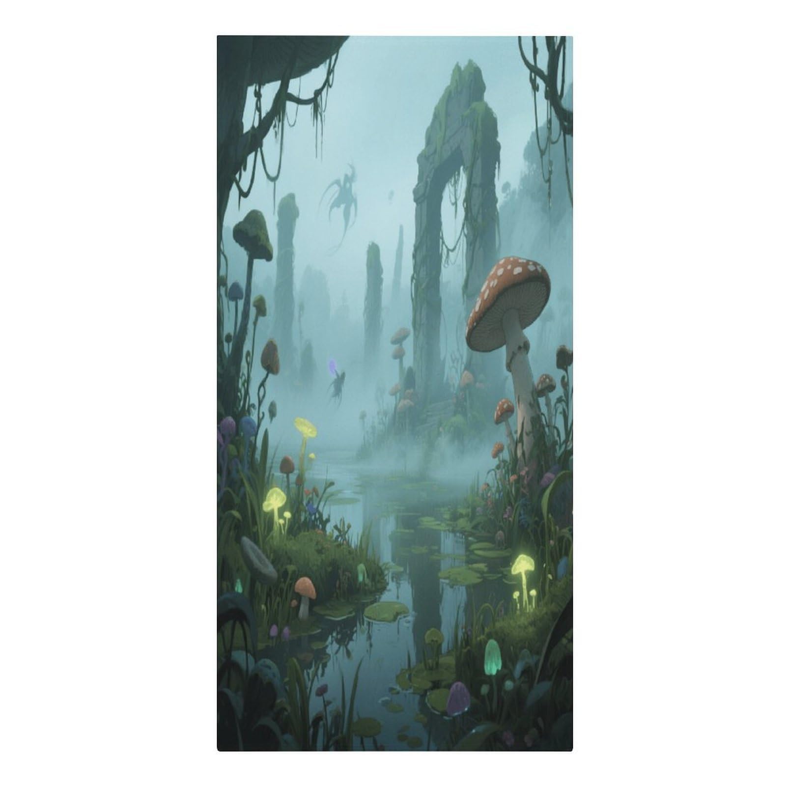 Fekiloot Men's Style Mysterious Swamp Large Beach Towel, Travel Towel For Adults Wo, Pool Towels For Beach, Camping, Swim Pool, Gym, Sports& Yoga 61.4"X30.3"