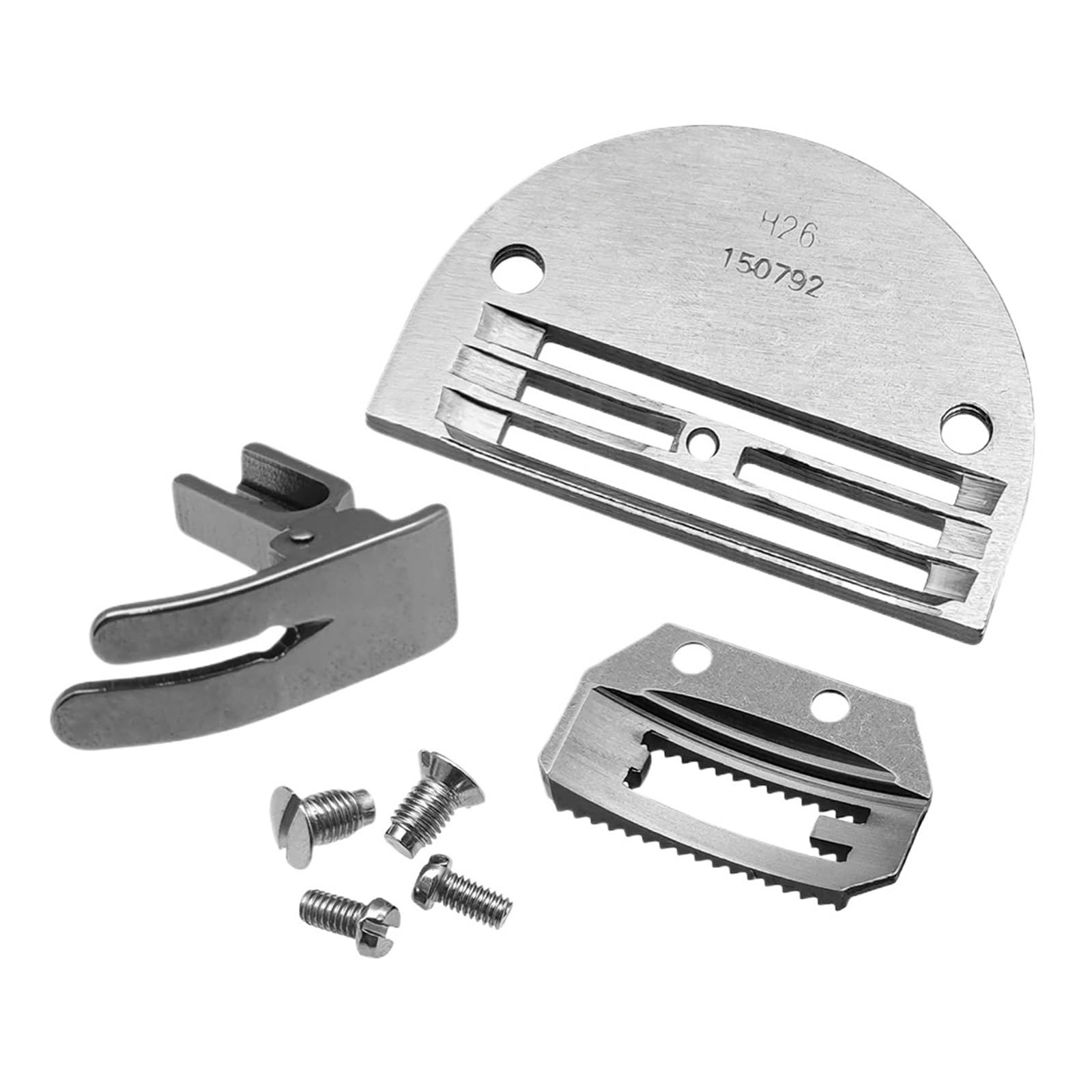 7 plaques à Aiguille Robustes 150792 150793 P127, Pied presseur et 4 vis for Accessoires de Machines Coudre Juki Singer