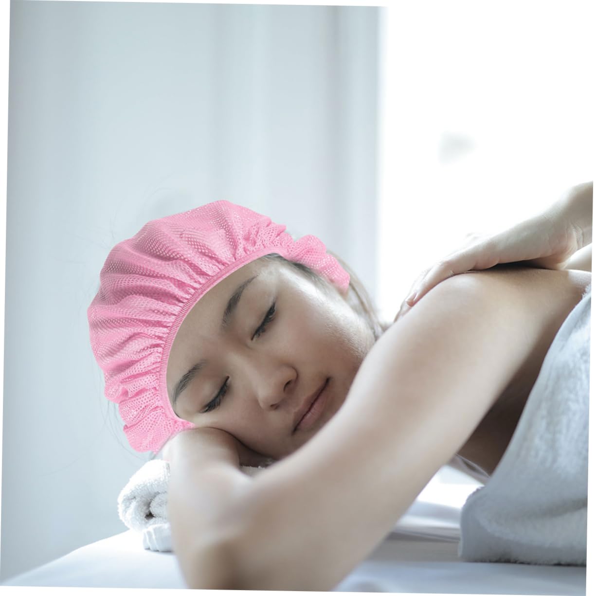 Healeved 60piezas Gorro De Trabajo Malla para Chef De Sombreros De Sueño para Mujeres para Cocinas Protección Cabello y Comodidad Calientes