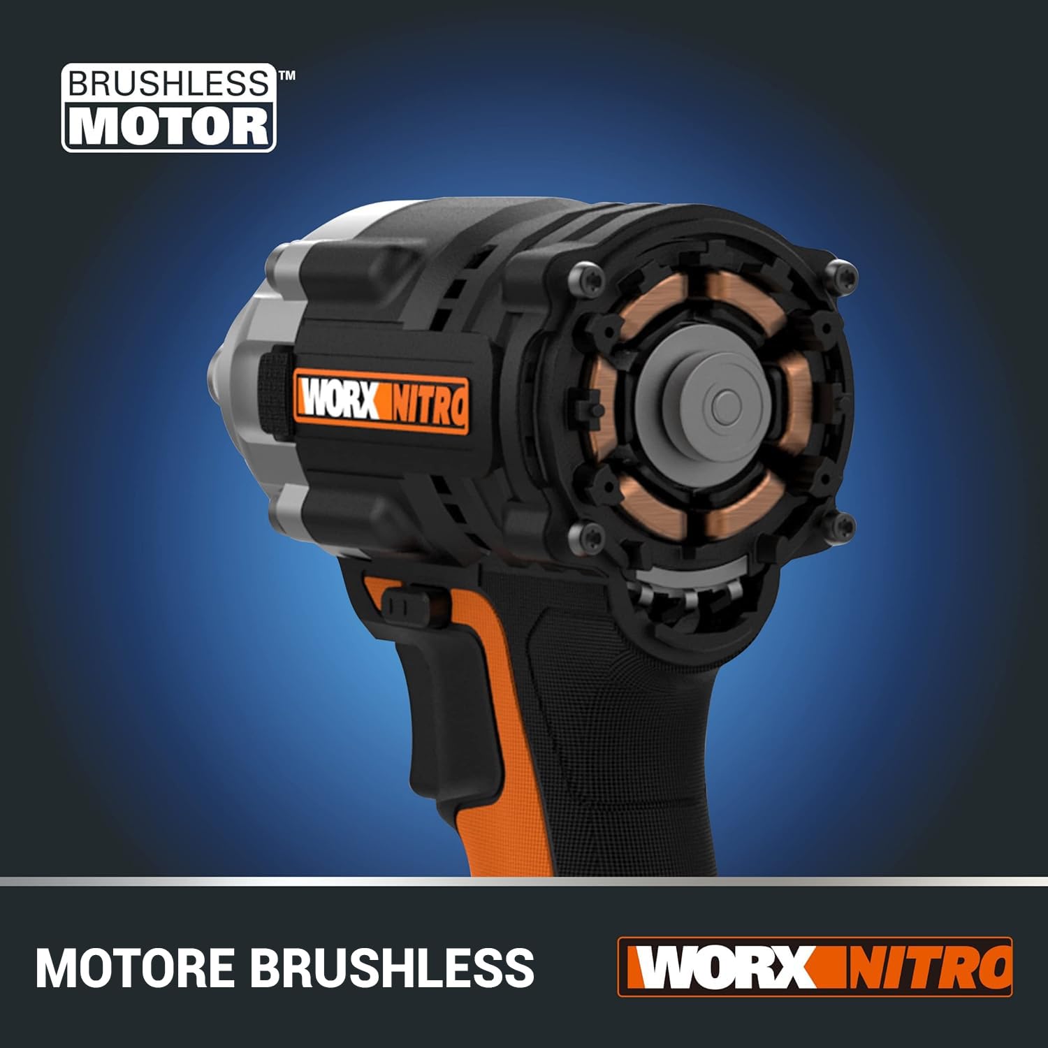 WORX NITRO WX272.9 Avvitatore a impulsi a batteria da 20 V - 300 Nm con motore brushless - Solo utensile