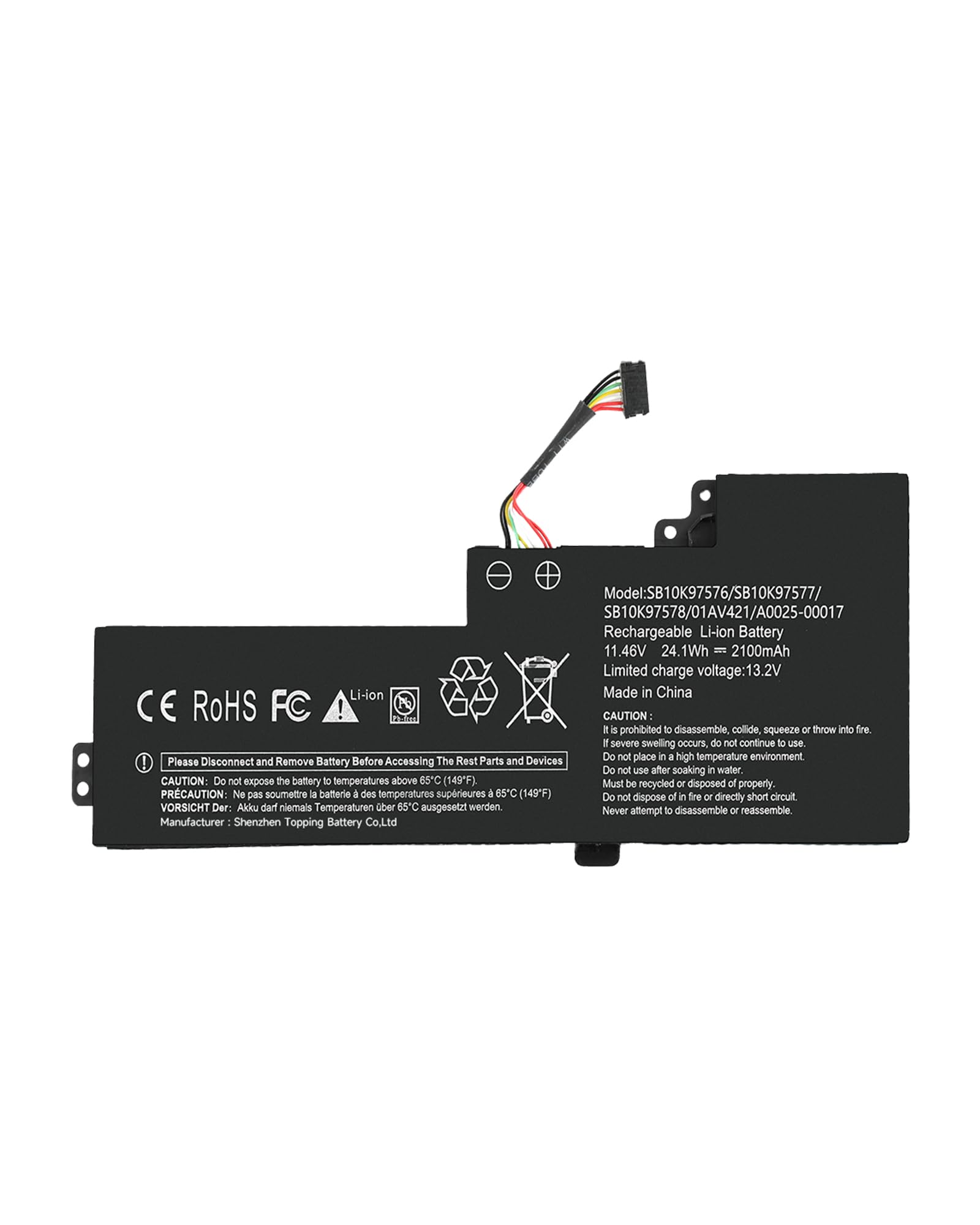 SB10K97576 Laptop Batteria per Lenovo ThinkPad T470 T480 A475