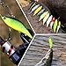 Sougayilang Fishing Lures Swimbait Vibe Crankbaits for Trout Bass Perch Musky Walleye Fishing-Style-F 10Pcs