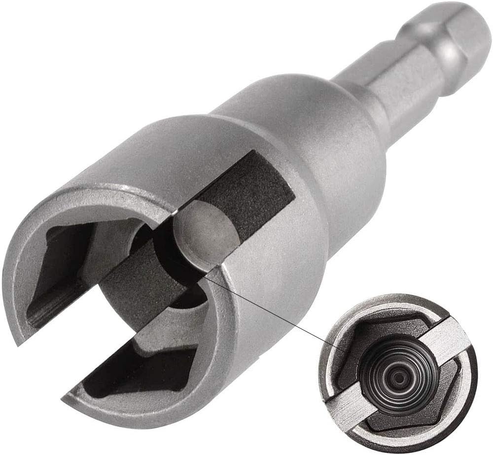 PAGOW Power Wing Nut Driver Set, Wing Nut Drill Bit Socket Wrench Tool Set, 1/4" Hex Shank for Panel Nuts, Screws Eye, C Hook Bolt, Q-Hanger