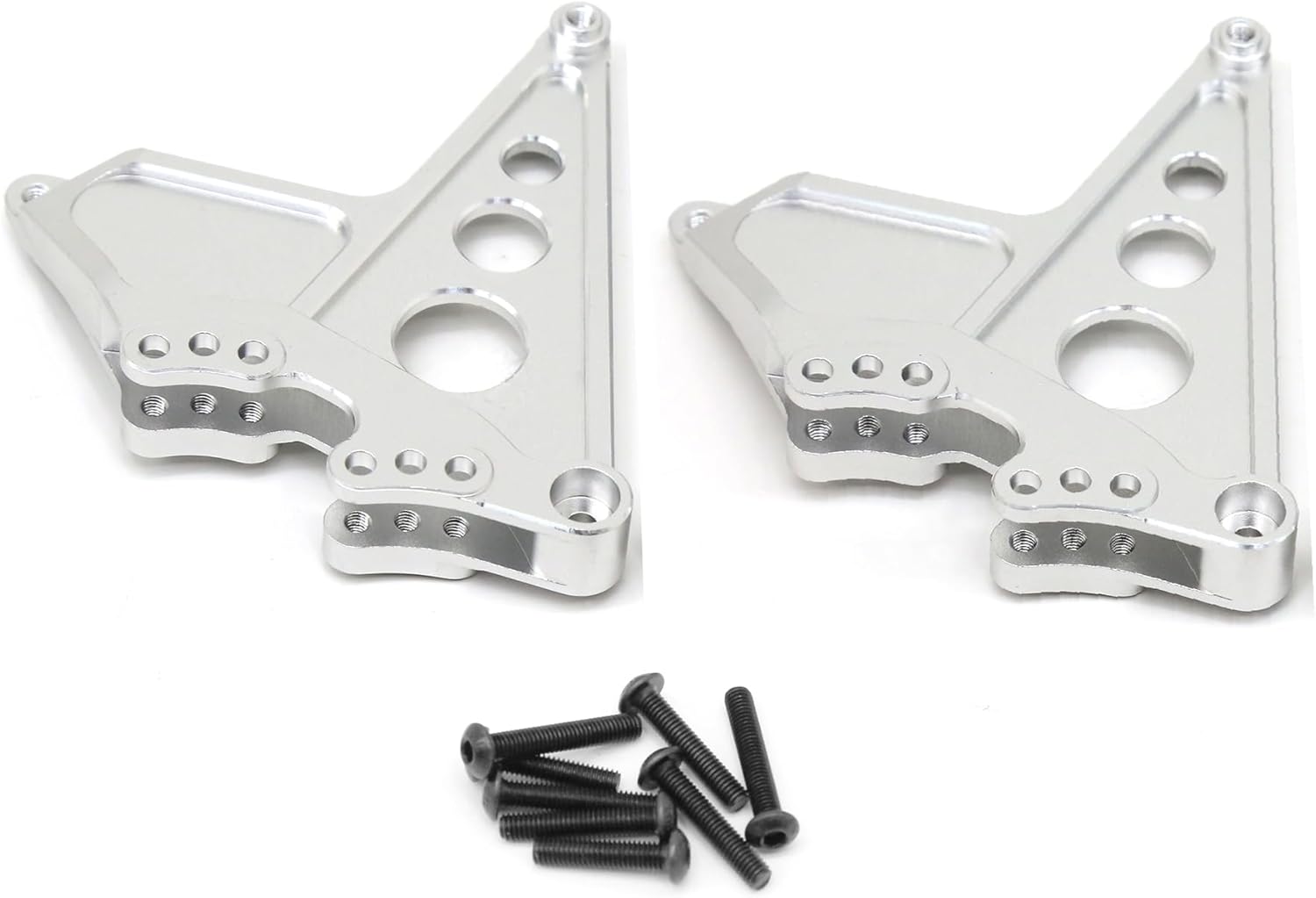 Aluminum Rear Shock Mount 8538 for Traxxas Unlimited Desert Racer 85086-4 UDR Upgarde Parts (Silver)