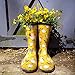 Sloggers Women's Waterproof Rain and Garden Boot with Comfort Insole, Chickens Daffodil Yellow, Size 9, Style 5016CDY09