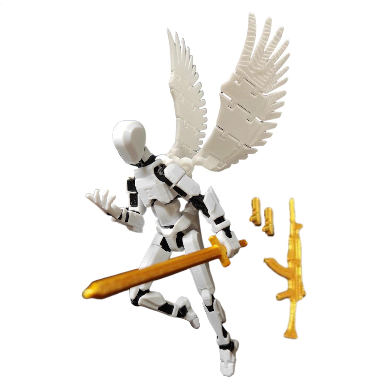 Action Figures - Joint Movable 3D Printed Full-Body Mechanical Moving Toy | Collectible Model For Collection And Decoration, Mechanical Figure For Desktop And Display