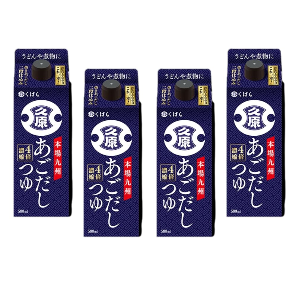 Amazon.co.jp: 久原醤油 あごだしつゆ 500ml 4本セット | オリジナル
