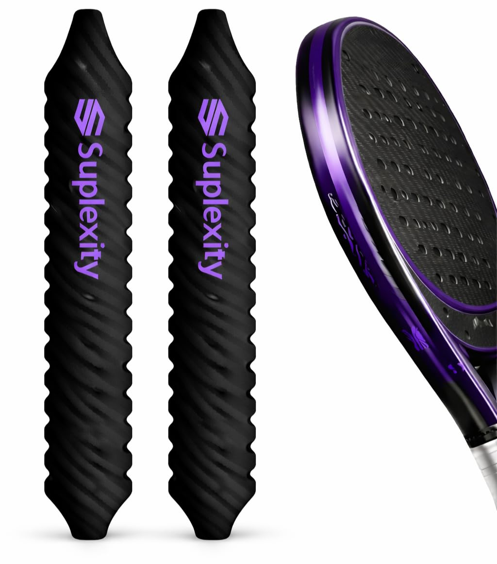 Suplexity Padel Racket Protector (Carbon Style) – Shock Absorbing Frame Guard Tape, Durable Adhesive Head Protection, Anti-Scratch Edge Protector