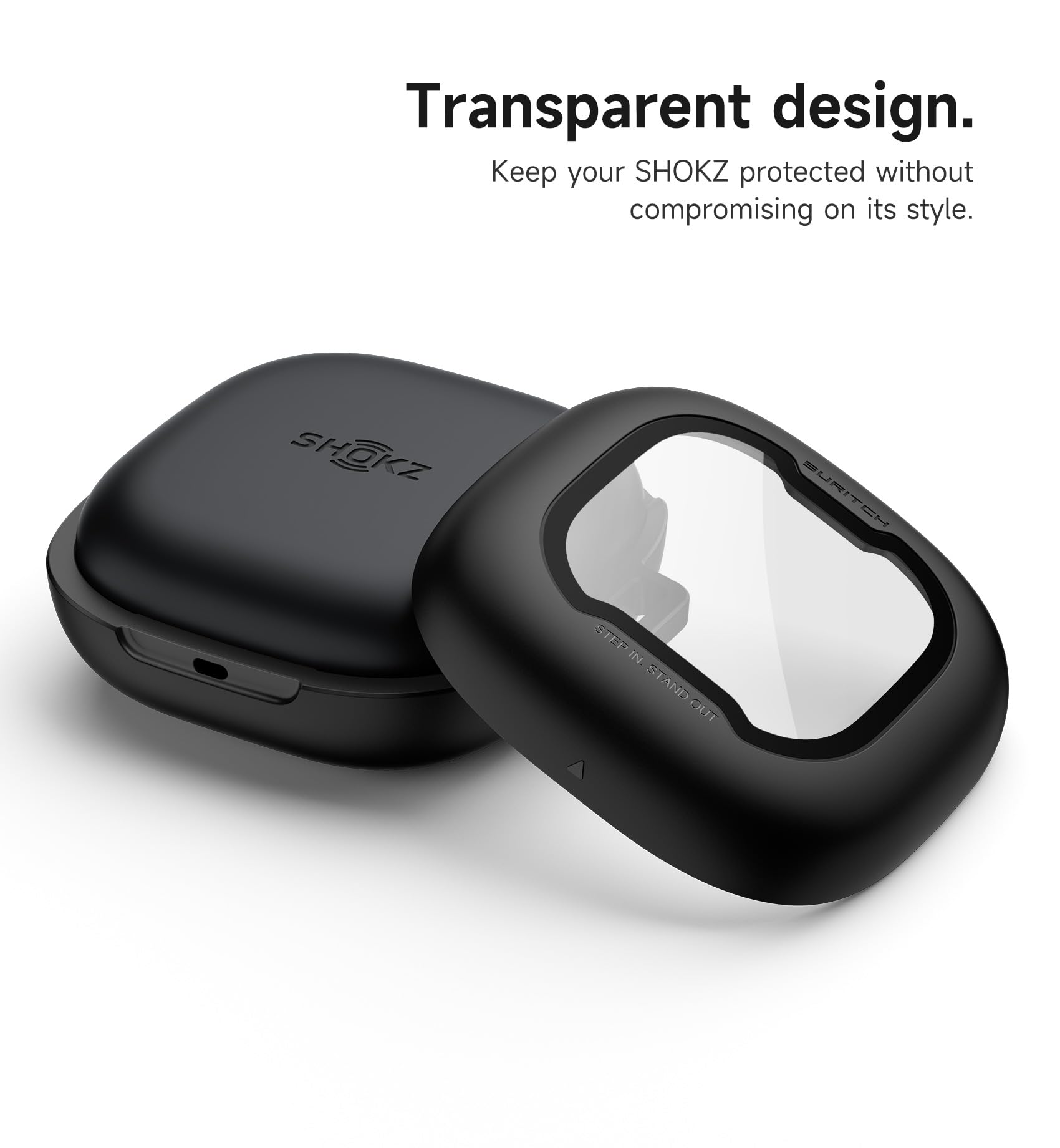 SURITCH for SHOKZ New OpenFit 2 Case Cover, Magnetic Locking Cases