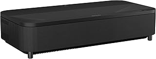 Epson EpiqVision Ultra LS800 Ultra Short Throw 3-Chip 3LCD Smart Streaming Laser Projector, 4,000 Lumens, 4K PRO-UHD, HDR, Android TV with Google Assistant, 2.1ch Yamaha Built-in Speakers – Black