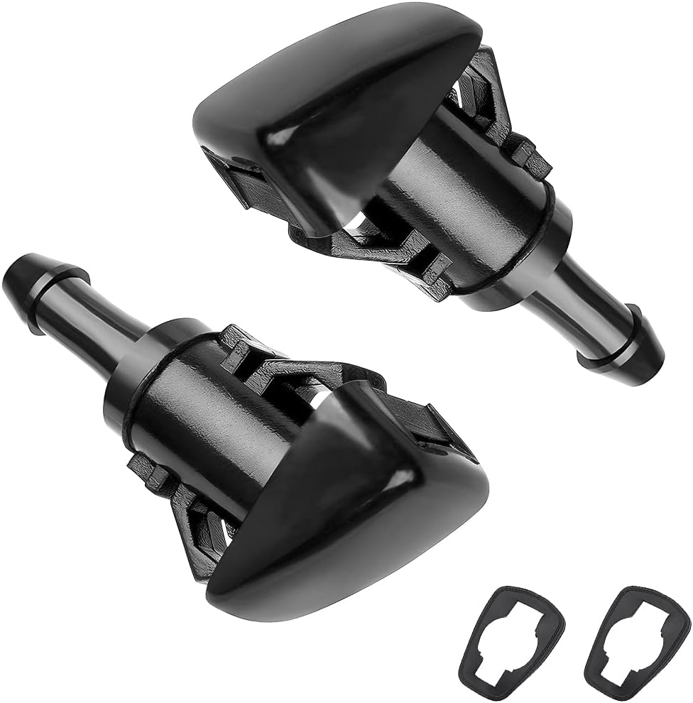 2 Pcs Car Windshield Washer Wiper Water Nozzle, Car Windscreen Wiper Washer Jet Nozzle, Windscreen Wiper Washer Nozzle for Cars, Car Front Windshield Washers Nozzles, Universal