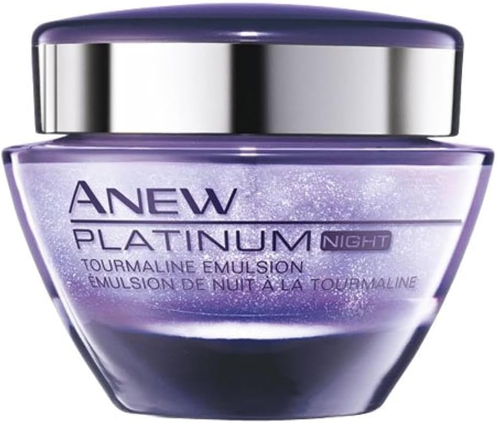 Avon Anew Platinum Night Tourmaline Emulsion 1.7 Fl Oz
