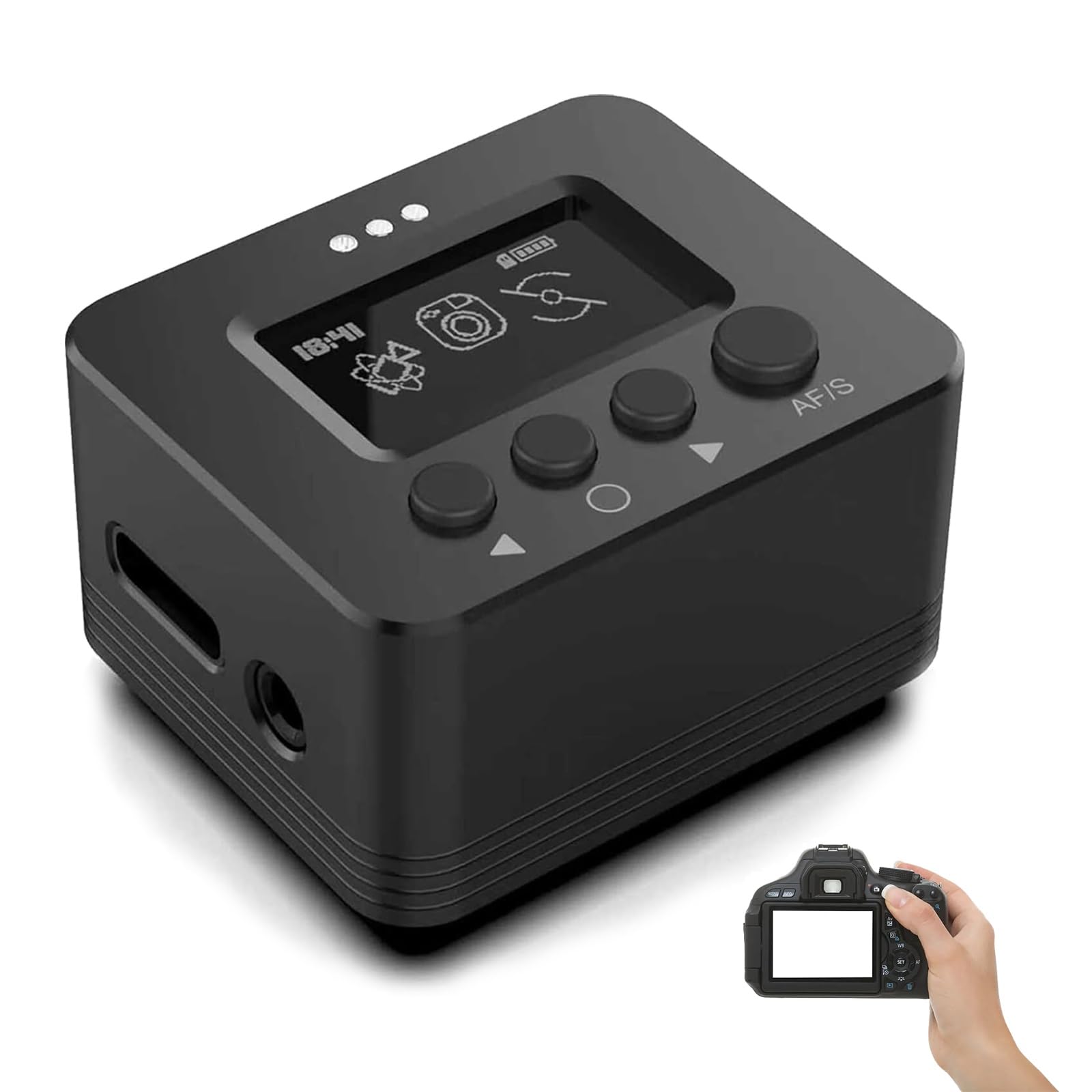 Giroscopio estabilizador de cámara, Caja estabilizadora, batería de 35 h, Aluminio Ligero, Zapata fría, estabilizador de Video con giroscopio para fotografía y videografía en Exteriores.
