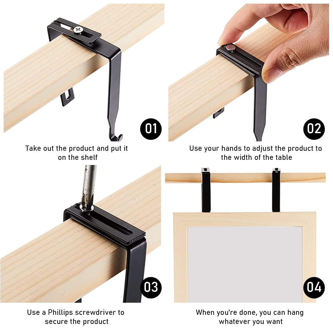 Adjustable Cubicle Hangers Over Door Mirror Hook Hanger 4PCS Metal Cubicle  Hooks Universal Partition Hangers Office Cubicle Whiteboard Hanger Fit  Panel 1.35 to 2.4 INCH – BigaMart, image size:1100x1100