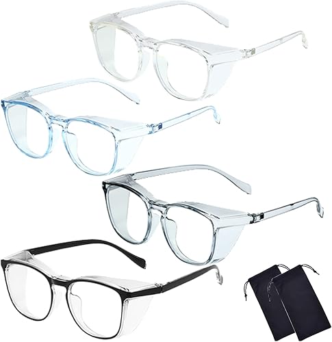 Miniatura 8 de Gafas de seguridad para hombres y mujeres, gafas de seguridad antivaho cómodas, bloqueo de luz azul, protección UV, enfermeras adultas