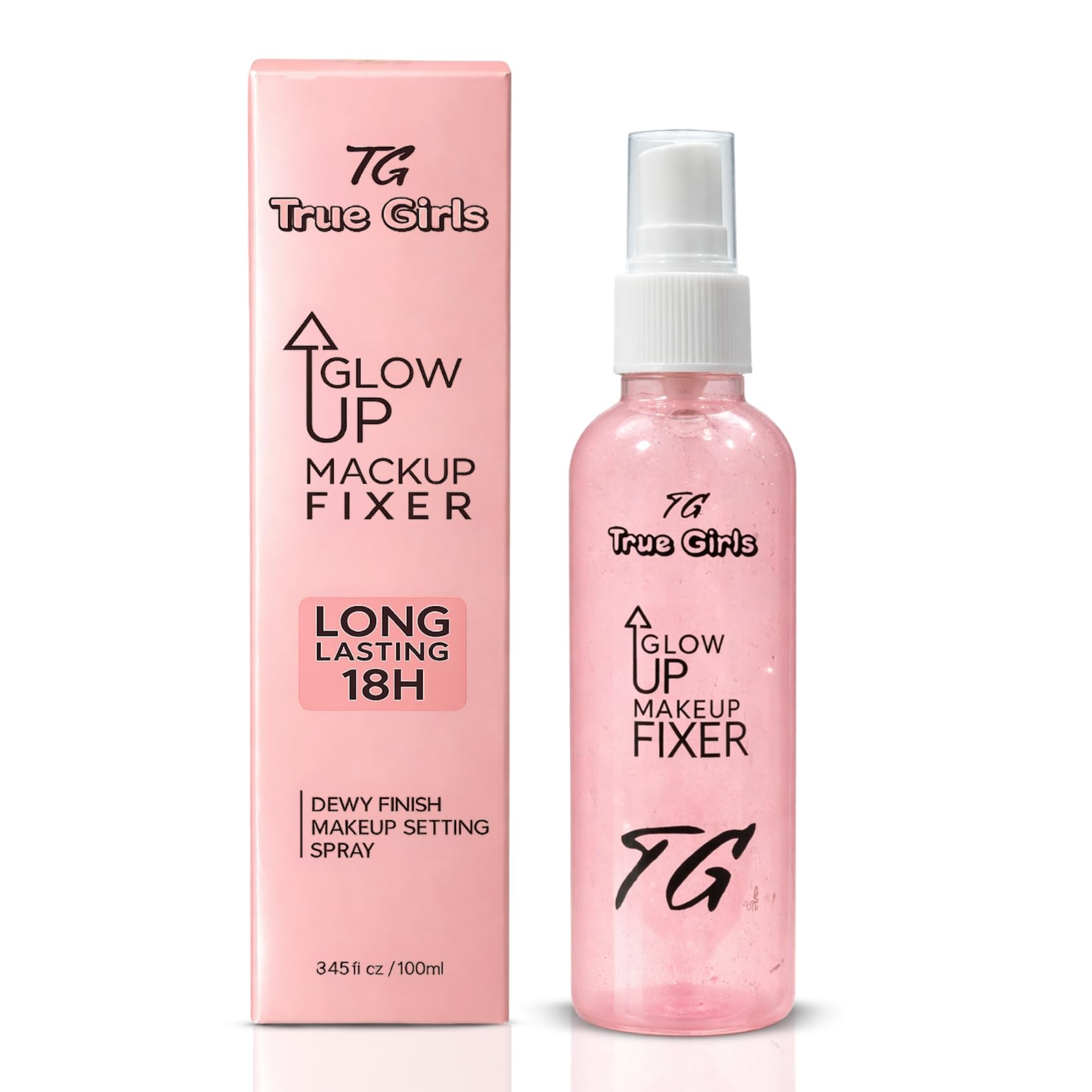 Glow Up Makeup Fixer Setting Spray, Dewy Finish, Long Lasting 18H, 100ml-image-33
