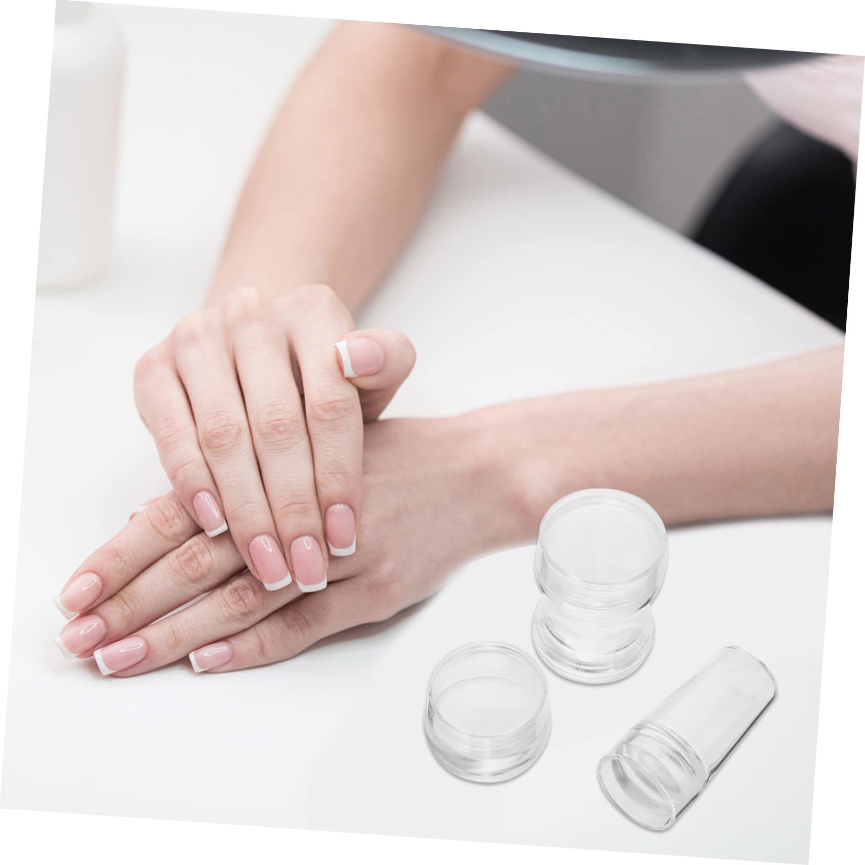 FRCOLOR 9sets Timbri Per Unghie Silicone Con Raschietti Per Manicure Per Versatile e Facile Usare