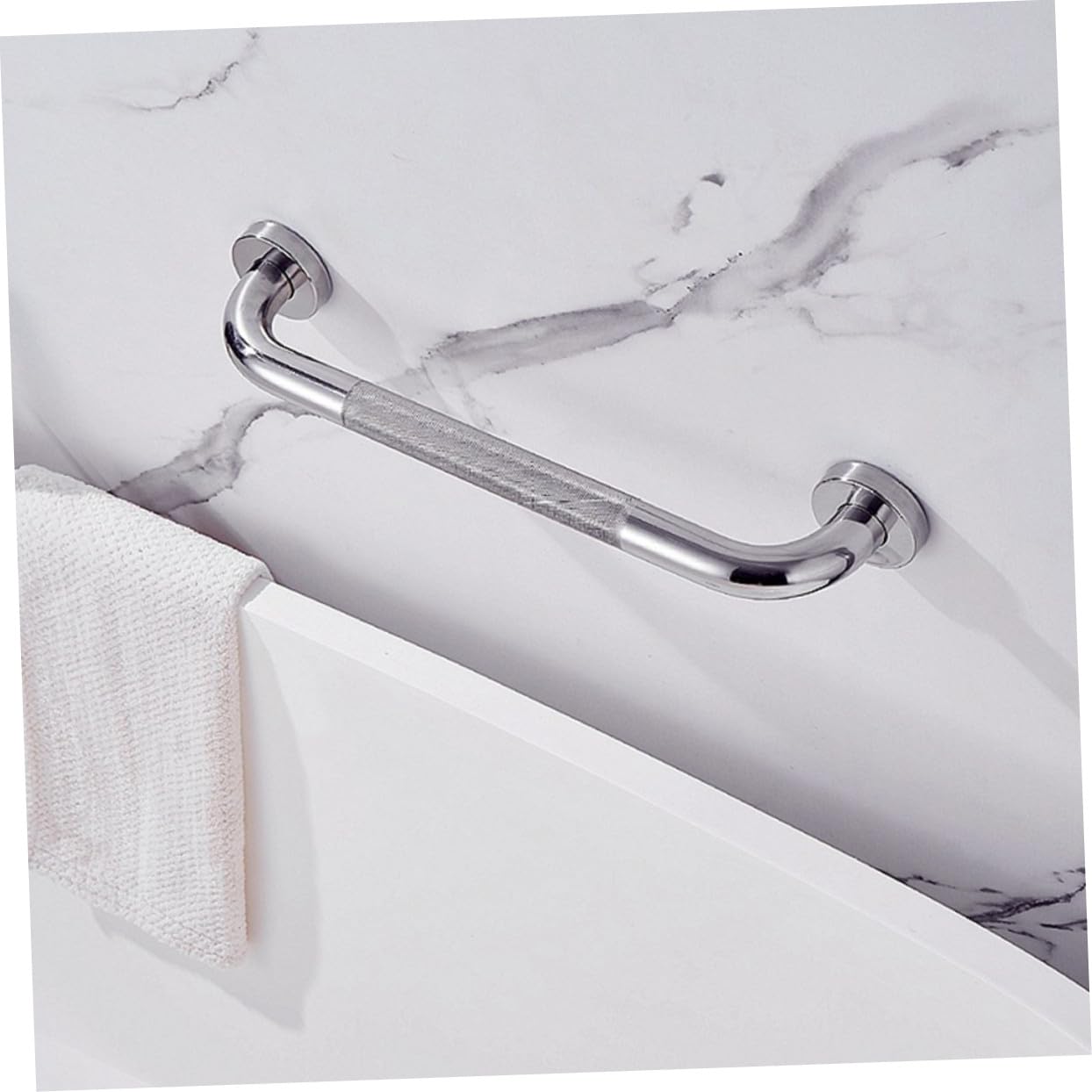 Barra De Apoyo Antideslizante Sus304 De Acero Inoxidable 40 Cm, Asidero Para Baño y Ducha, Barra De Seguridad Para Personas Mayores, Soporte Resistente y Estable Para Uso Baño