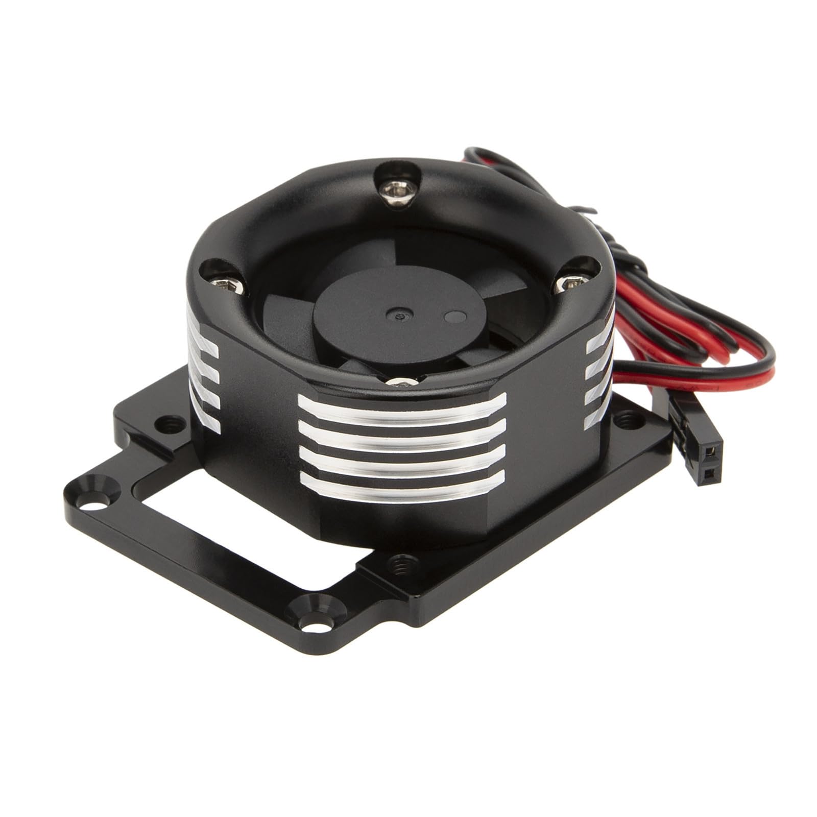 8.4V RC Car Cooling Fan Replacement High-Speed Motor Cooling Fan for TRAXXAS 1/8 4WD Sledge Monster Truck, Black Accessory