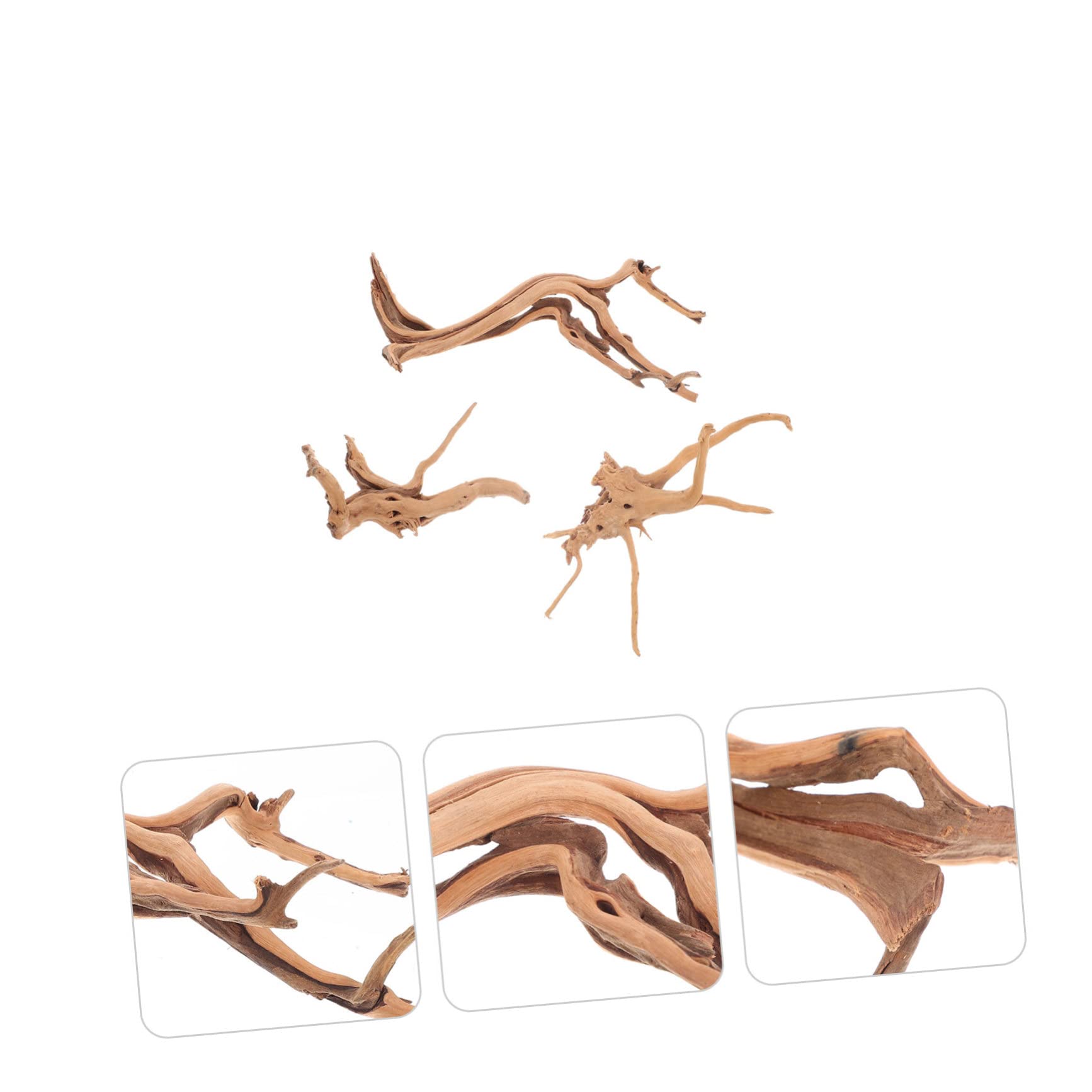 Madera Flotante para Pecera Adornos De Artesanía Natural Decoración Acuario