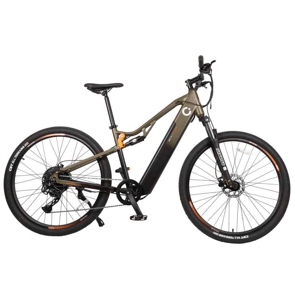 Cecotec Bicicleta Eléctrica de Montaña 29" Supreme. 120Km de Autonomía, Doble Suspensión, Cambio Shimano Cues de 10 Velocidades y Doble Disco de Freno Hidráulico Tektro