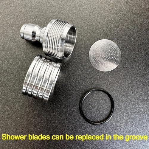 Image of Pressure Washer Tips Spray Nozzle Soft Rain Shower Head Sprinkler with 1 /4 Quick Connect Adapter for Power Washers Gun Car Washing Automobile Tire Detailing Cleaning Garden Watering
