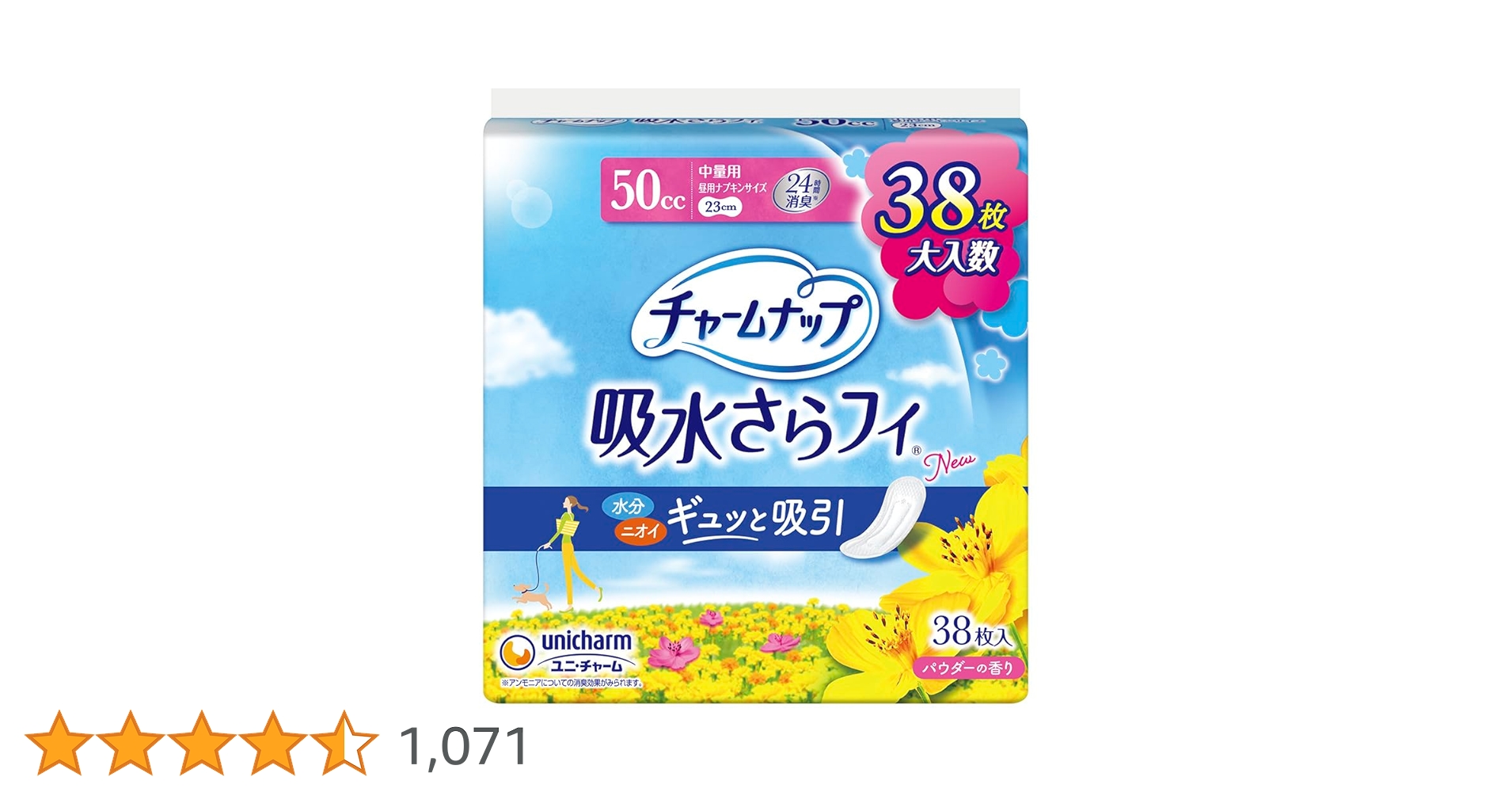 Amazon.co.jp: チャームナップ 吸水さらフィ 中量用 羽なし 50cc
