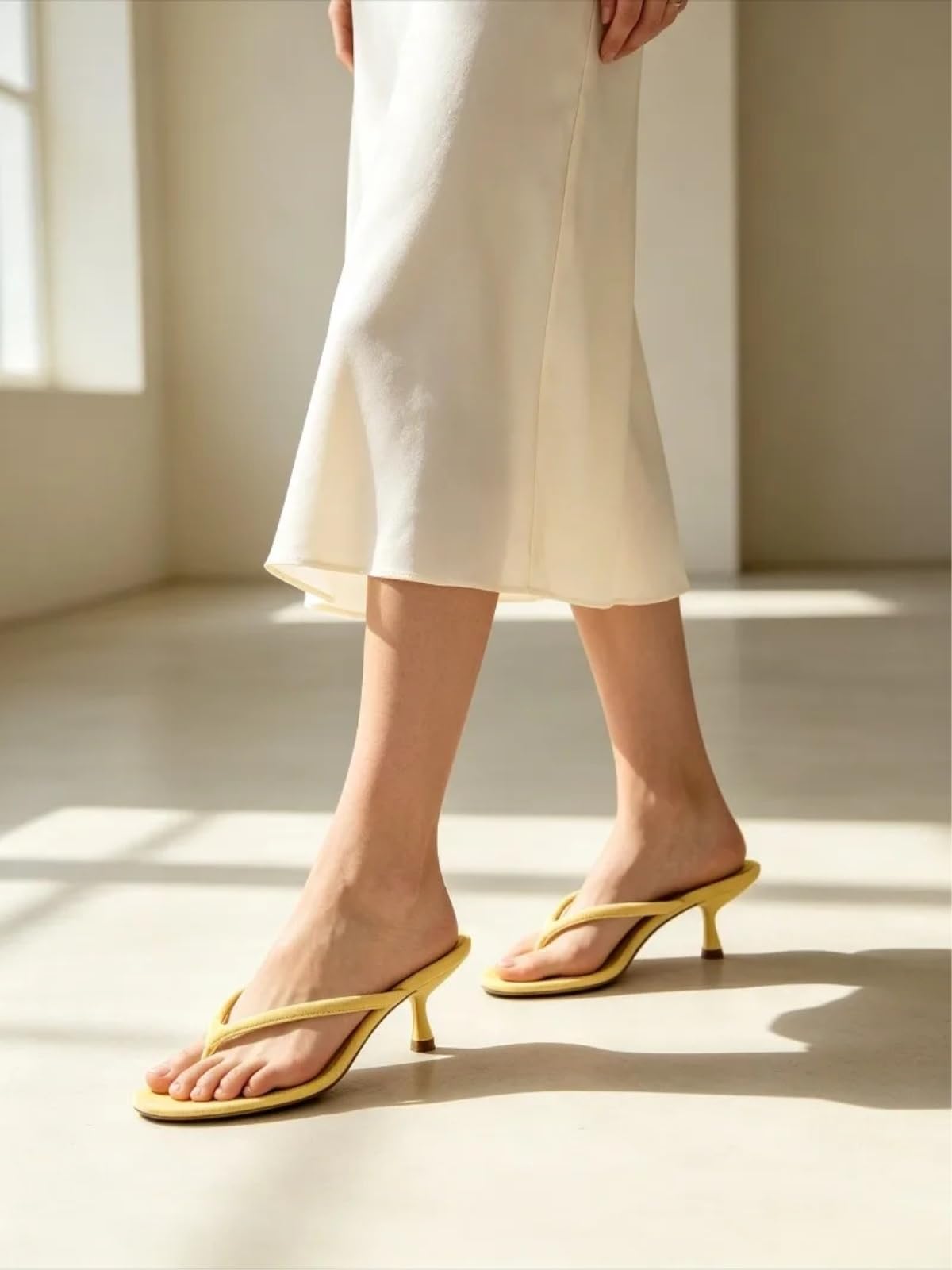 Pantofole Donna Gattino Tacco Flip Flops Tondo Piede Moda Tanga Sandali Anti-Scivolo Imbottiti per L'indossamento Casual Giornaliero-pink-38